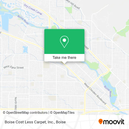 Boise Cost Less Carpet, Inc. map