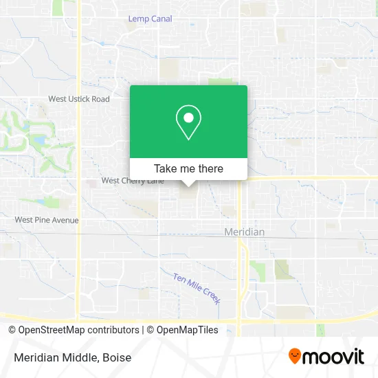 Meridian Middle map