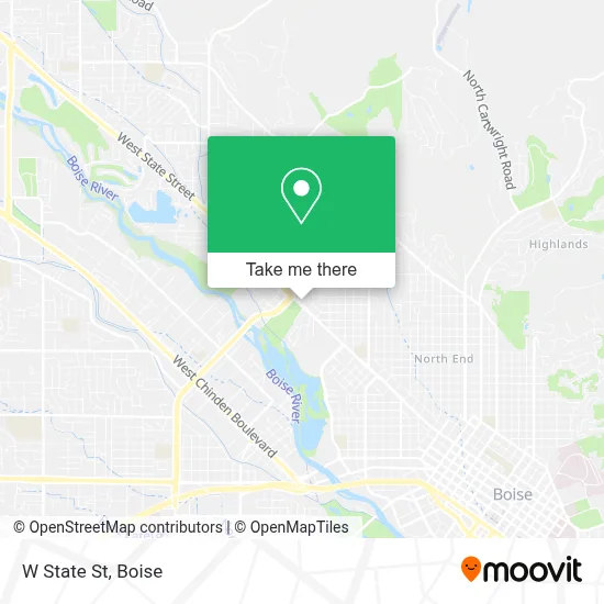 W State St map