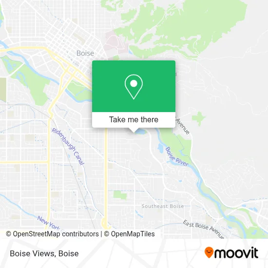 Boise Views map