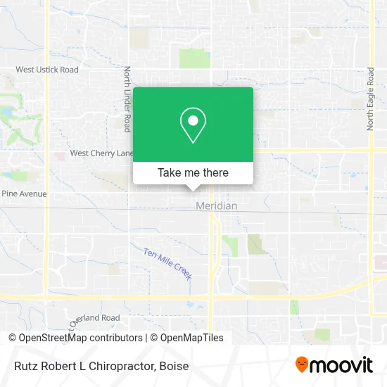 Rutz Robert L Chiropractor map