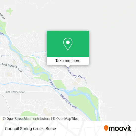 Council Spring Creek map