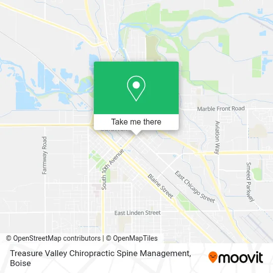 Treasure Valley Chiropractic Spine Management map