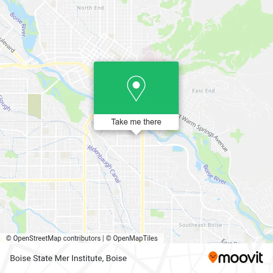 Boise State Mer Institute map