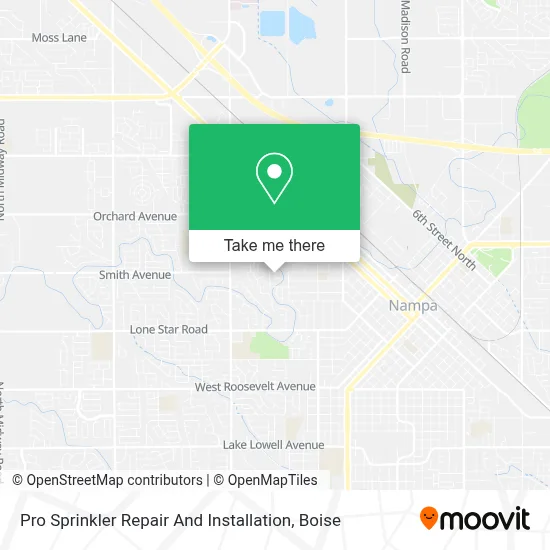 Pro Sprinkler Repair And Installation map