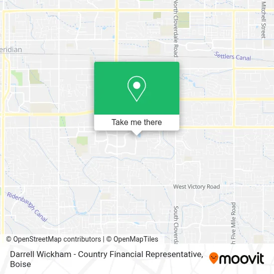 Darrell Wickham - Country Financial Representative map