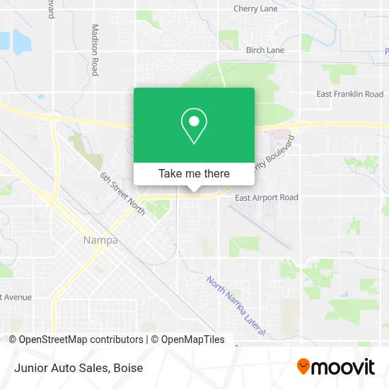 Junior Auto Sales map