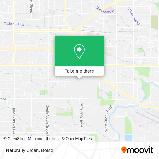 Naturally Clean map