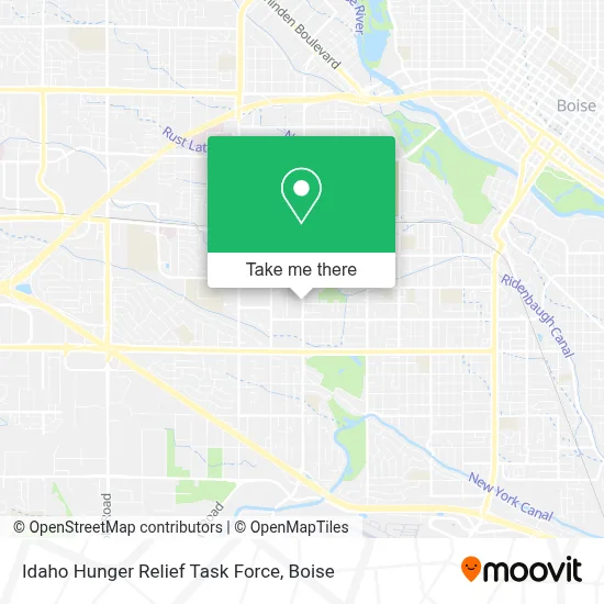 Idaho Hunger Relief Task Force map