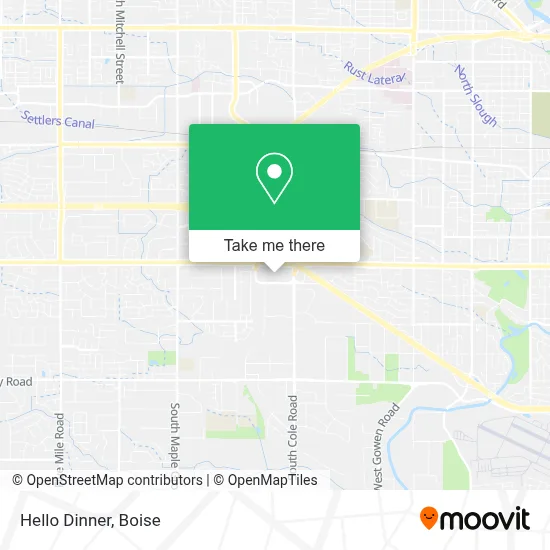 Hello Dinner map