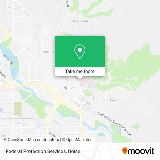 Federal Protection Services map
