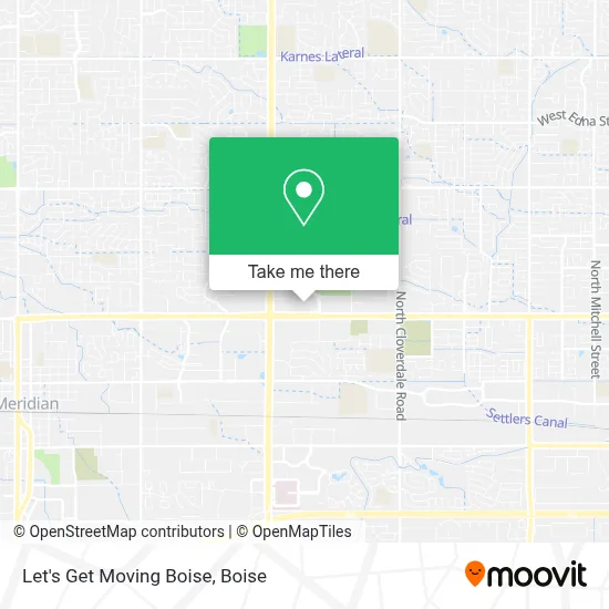 Let's Get Moving Boise map