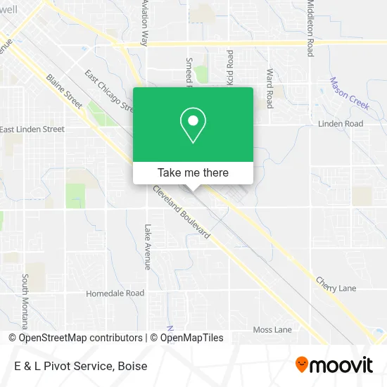 E & L Pivot Service map