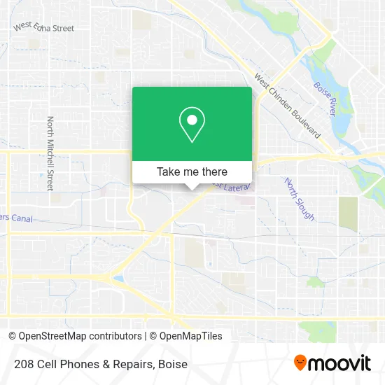 208 Cell Phones & Repairs map