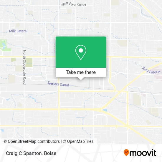 Craig C Spanton map