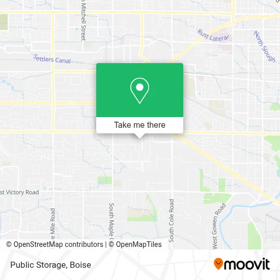 Public Storage map