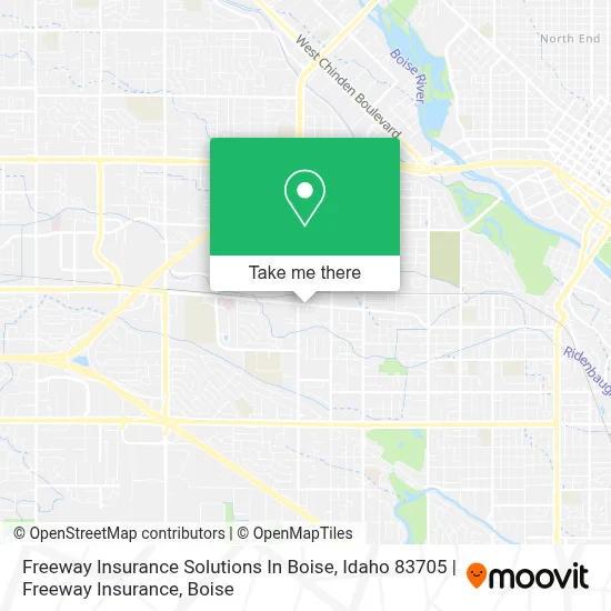 Freeway Insurance Solutions In Boise, Idaho 83705 | Freeway Insurance map