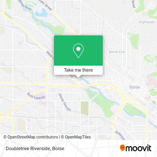 Doubletree Riverside map