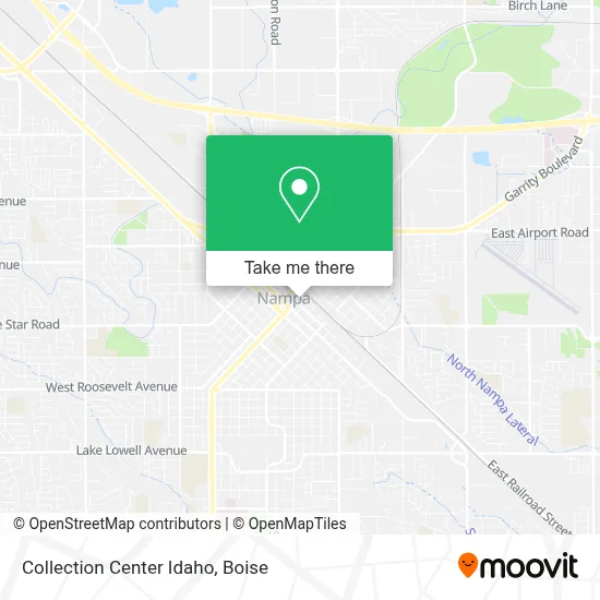 Collection Center Idaho map