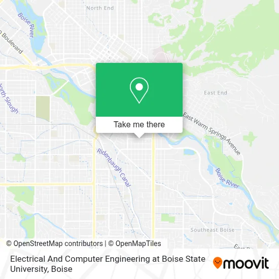 Electrical And Computer Engineering at Boise State University map