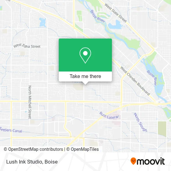 Lush Ink Studio map