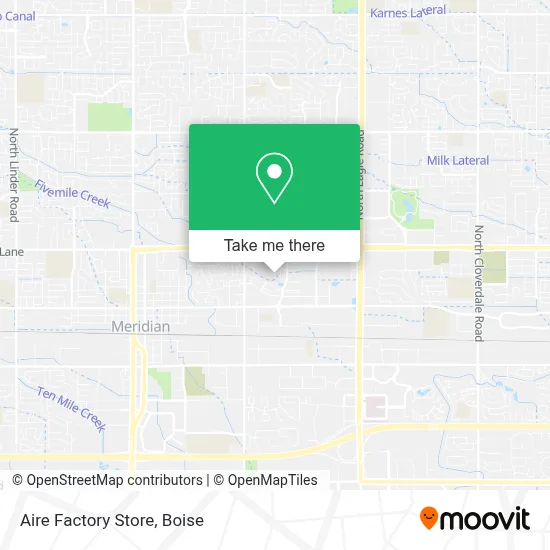 Aire Factory Store map