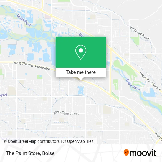 The Paint Store map