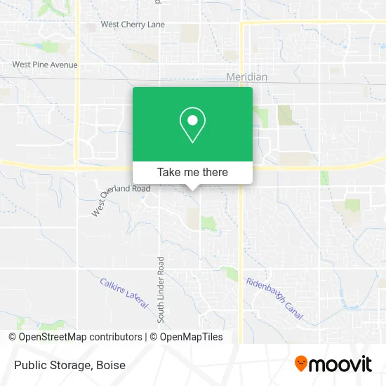 Public Storage map
