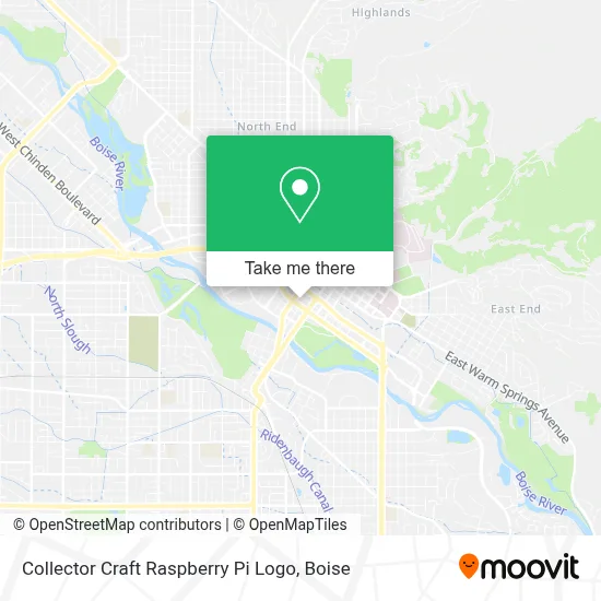 Collector Craft Raspberry Pi Logo map