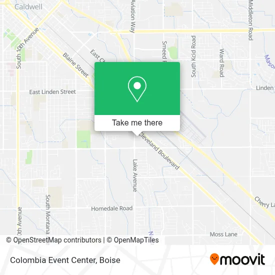 Colombia Event Center map