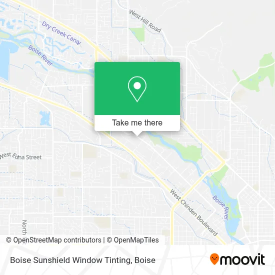 Boise Sunshield Window Tinting map