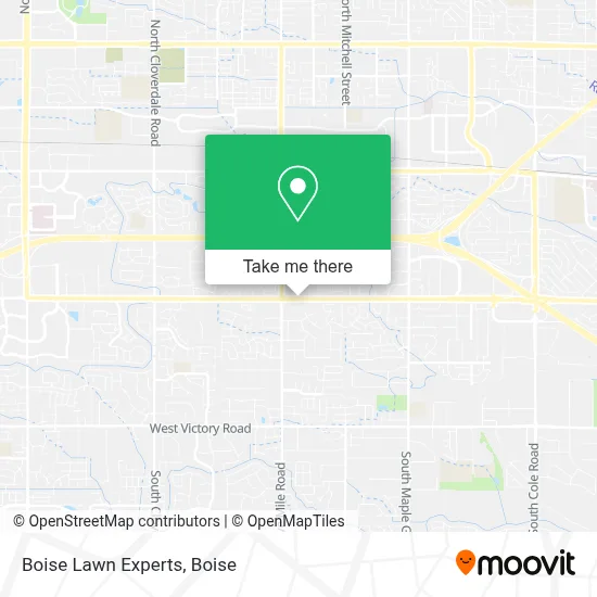Boise Lawn Experts map