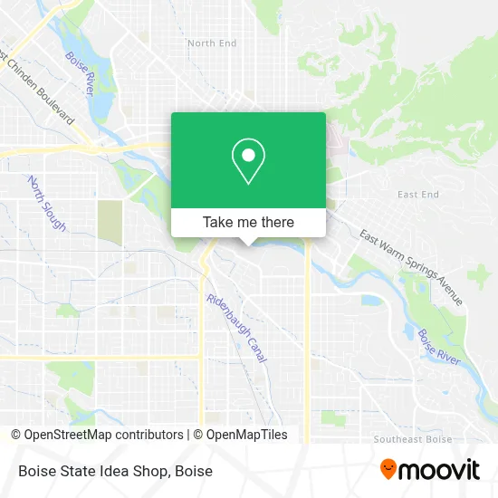 Boise State Idea Shop map