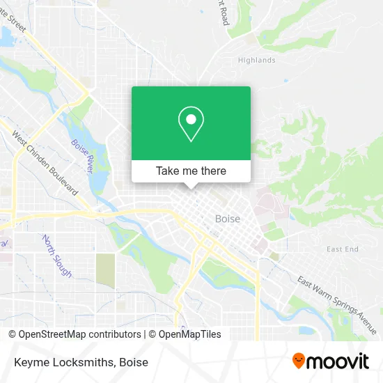 Keyme Locksmiths map