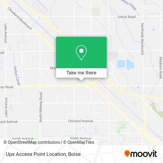 Ups Access Point Location map