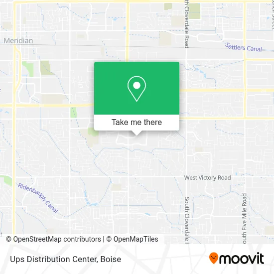 Ups Distribution Center map