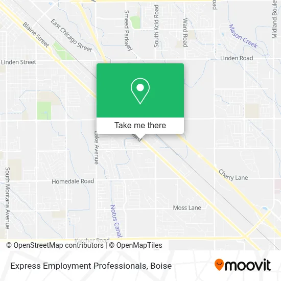 Express Employment Professionals map