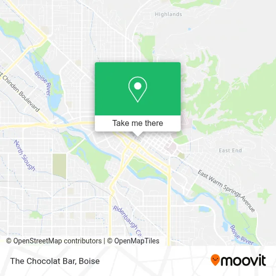The Chocolat Bar map