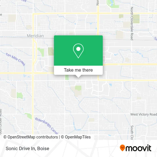 Sonic Drive In map