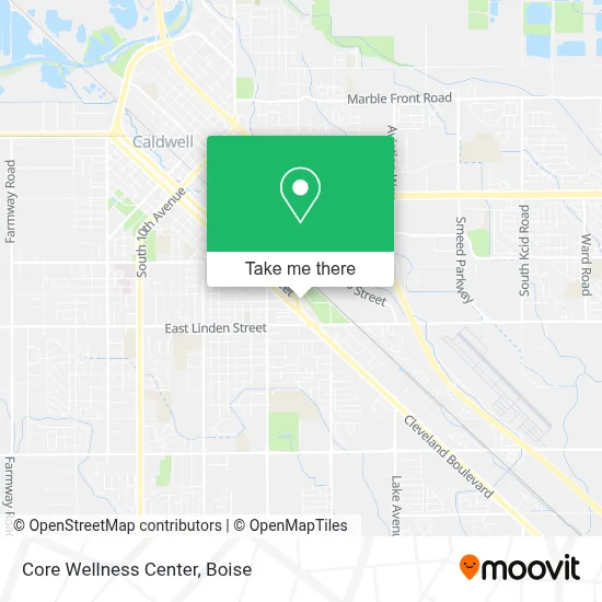 Core Wellness Center map
