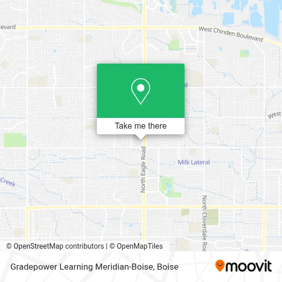 Gradepower Learning Meridian-Boise map