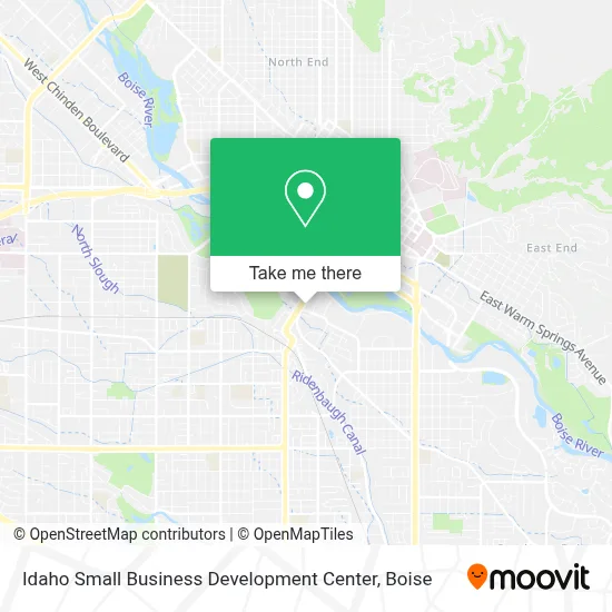 Idaho Small Business Development Center map