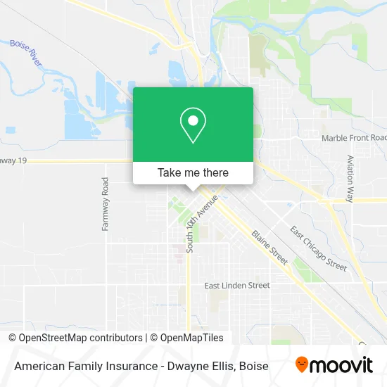 American Family Insurance - Dwayne Ellis map