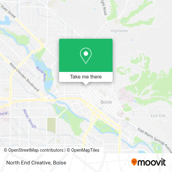 North End Creative map
