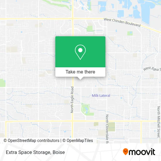 Extra Space Storage map
