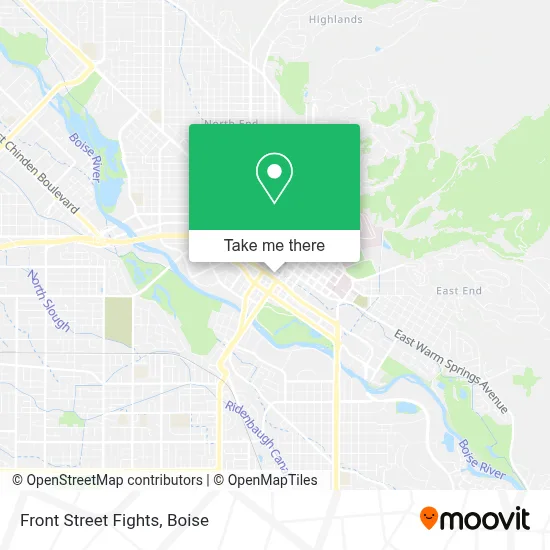 Front Street Fights map