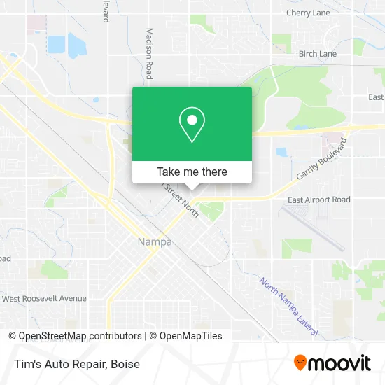 Tim's Auto Repair map