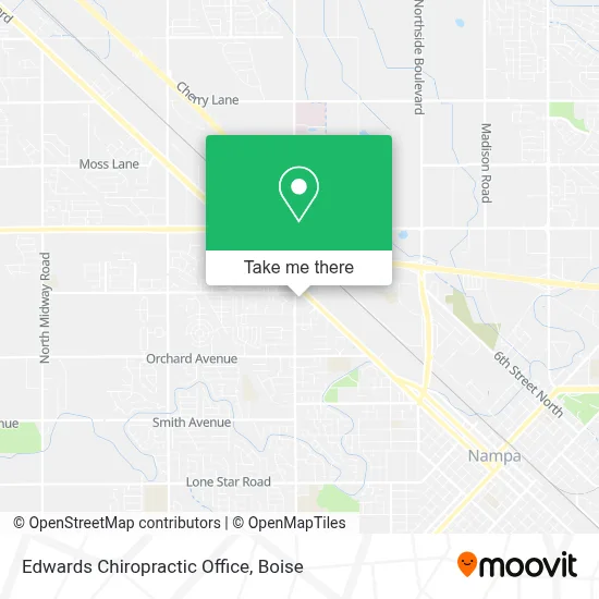 Edwards Chiropractic Office map