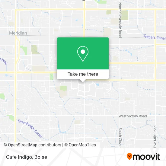 Cafe Indigo map