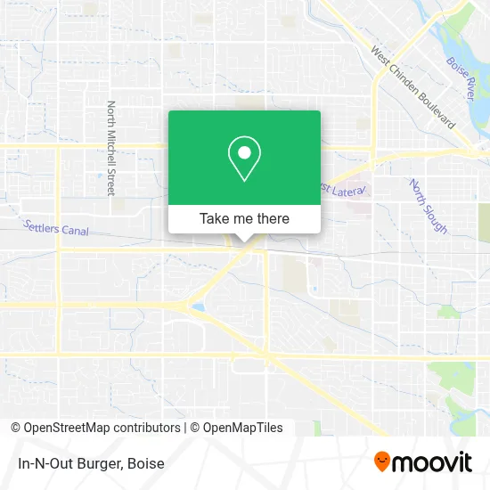 In-N-Out Burger map